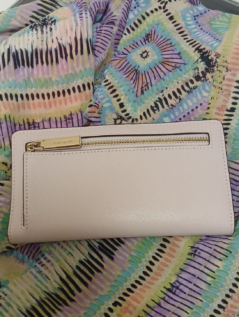 Kate Spade Staci Large Slim Bifold Wallet Pink Saffiano Leather ID Window NWT - Picture 12 of 15